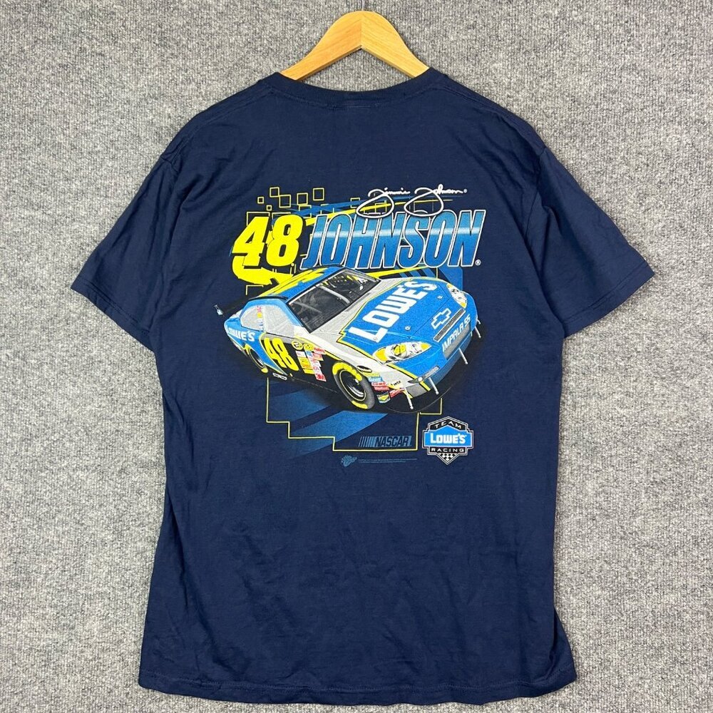 jimmie johnson 48‎ nascar racing t-shirt lowes 2008 Size Large